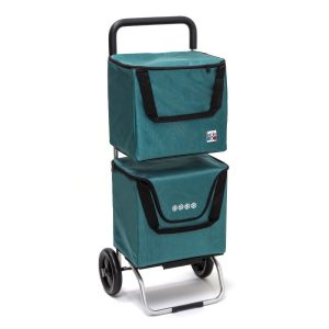 Chariot de course isotherme 2x20L Modulobag 2 roues bleu