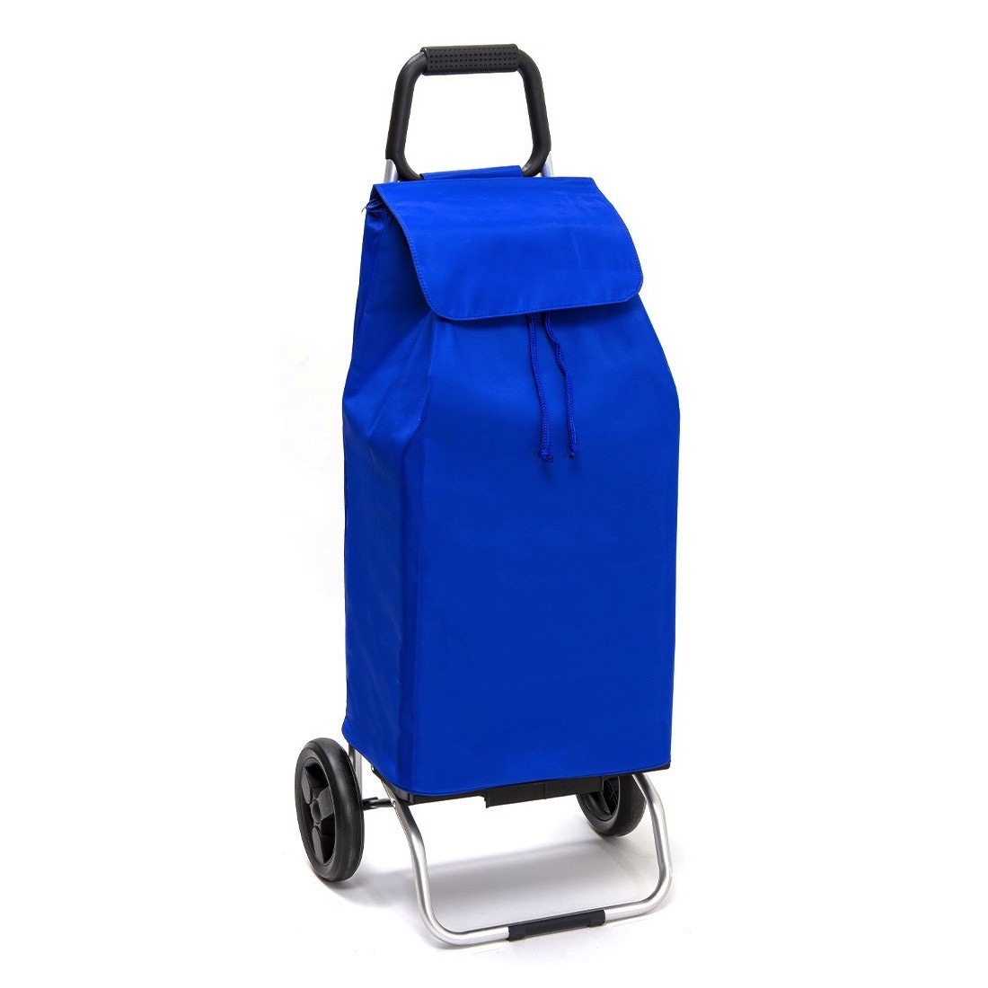 Chariot de course isotherme sidebag bleublanccourse 2 roues carlux bleu